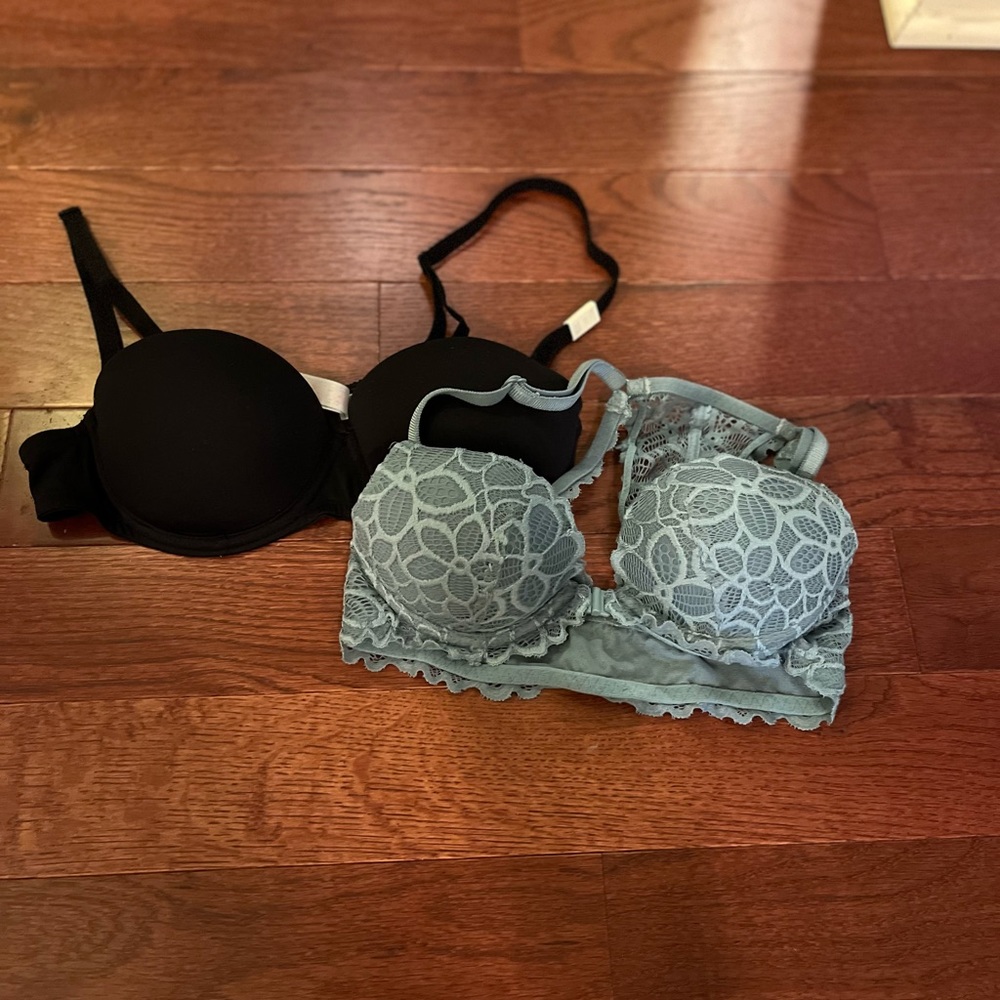 Two Pink Victoria’s Secret Bras size 32 B